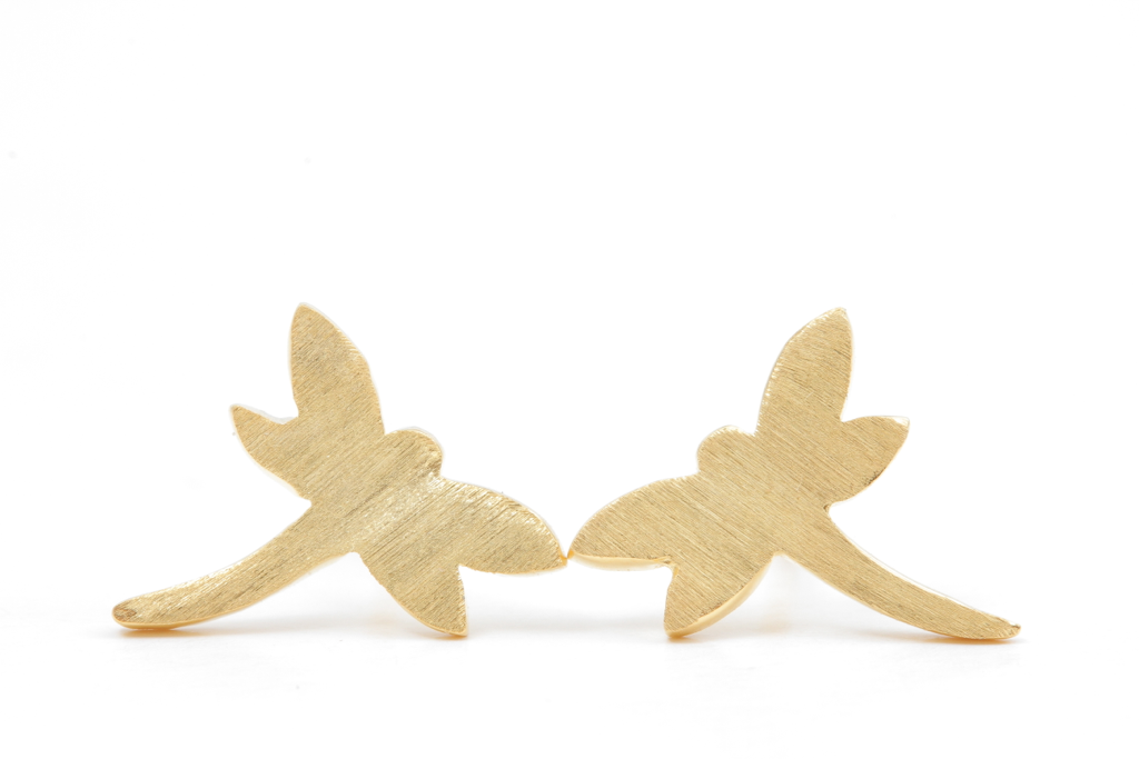 Dragonfly ear gold