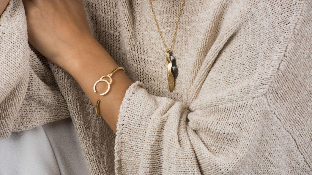 Feather long neck 80-85 gold - 2