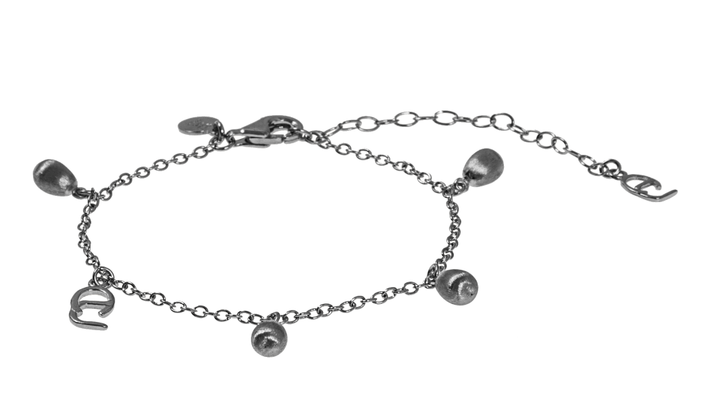 Drop charm brace black