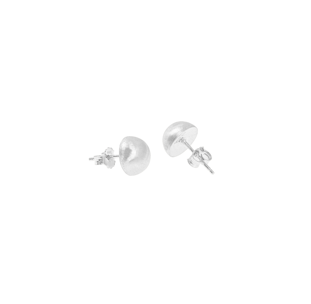 Feather small round ear silver