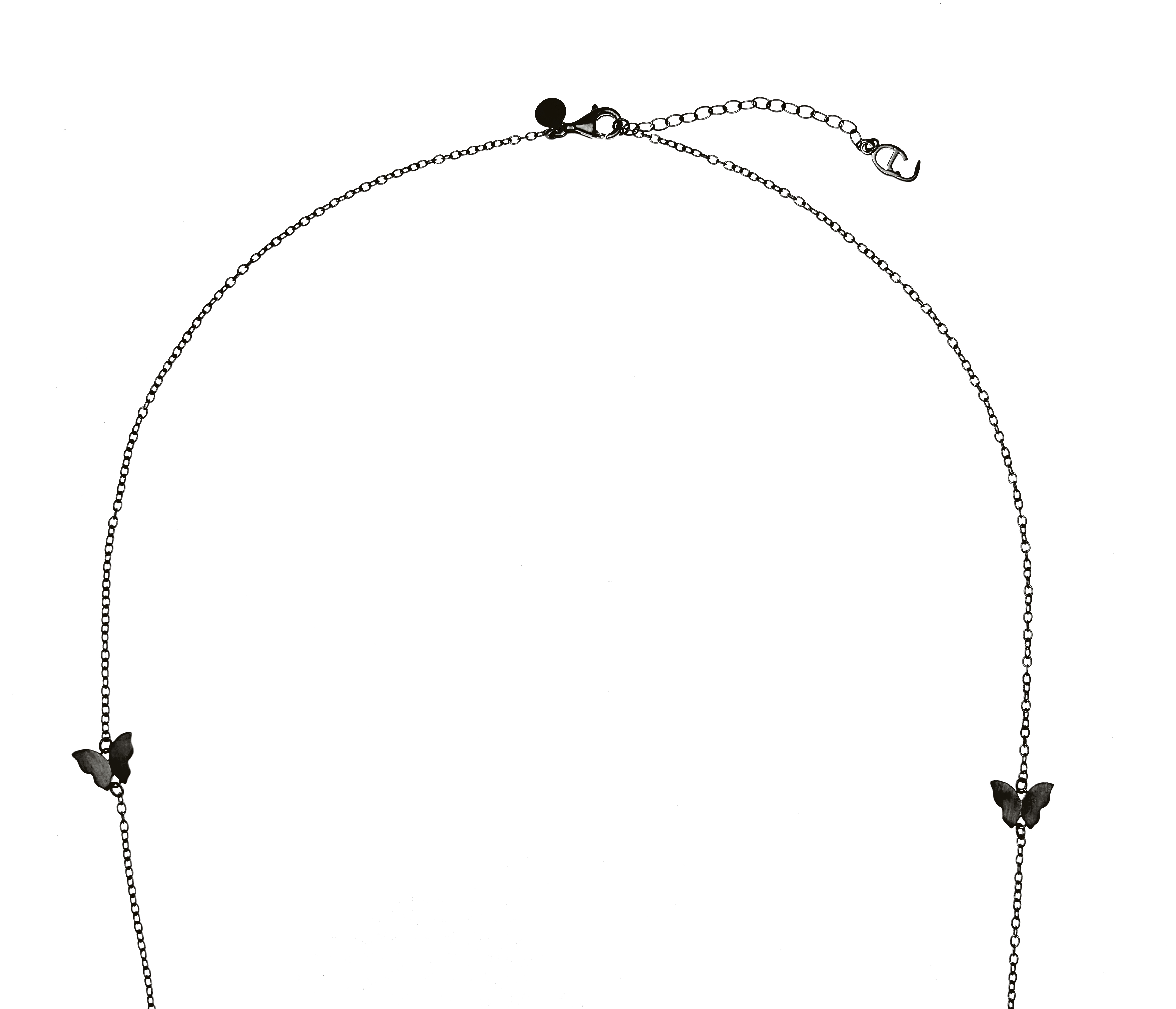 Butterfly chain neck 90-95 black - 2