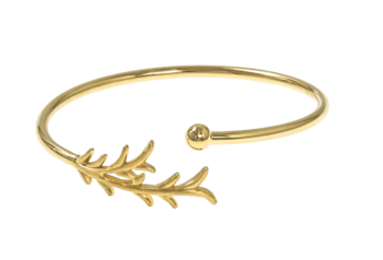 Tree twig bangle brace gold