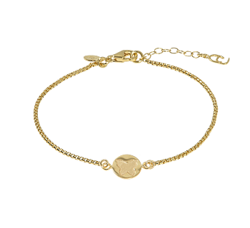 Butterfly coin brace gold