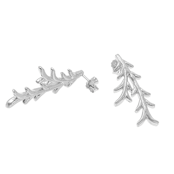 Tree twig ear silver
