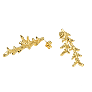Tree twig ear gold