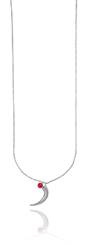 Dream big pendant neck 55-60 red silver