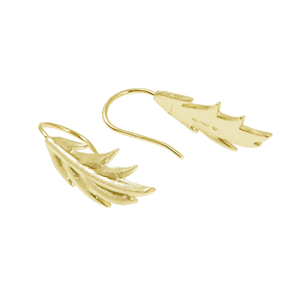 Feather/Leaf short ear gold