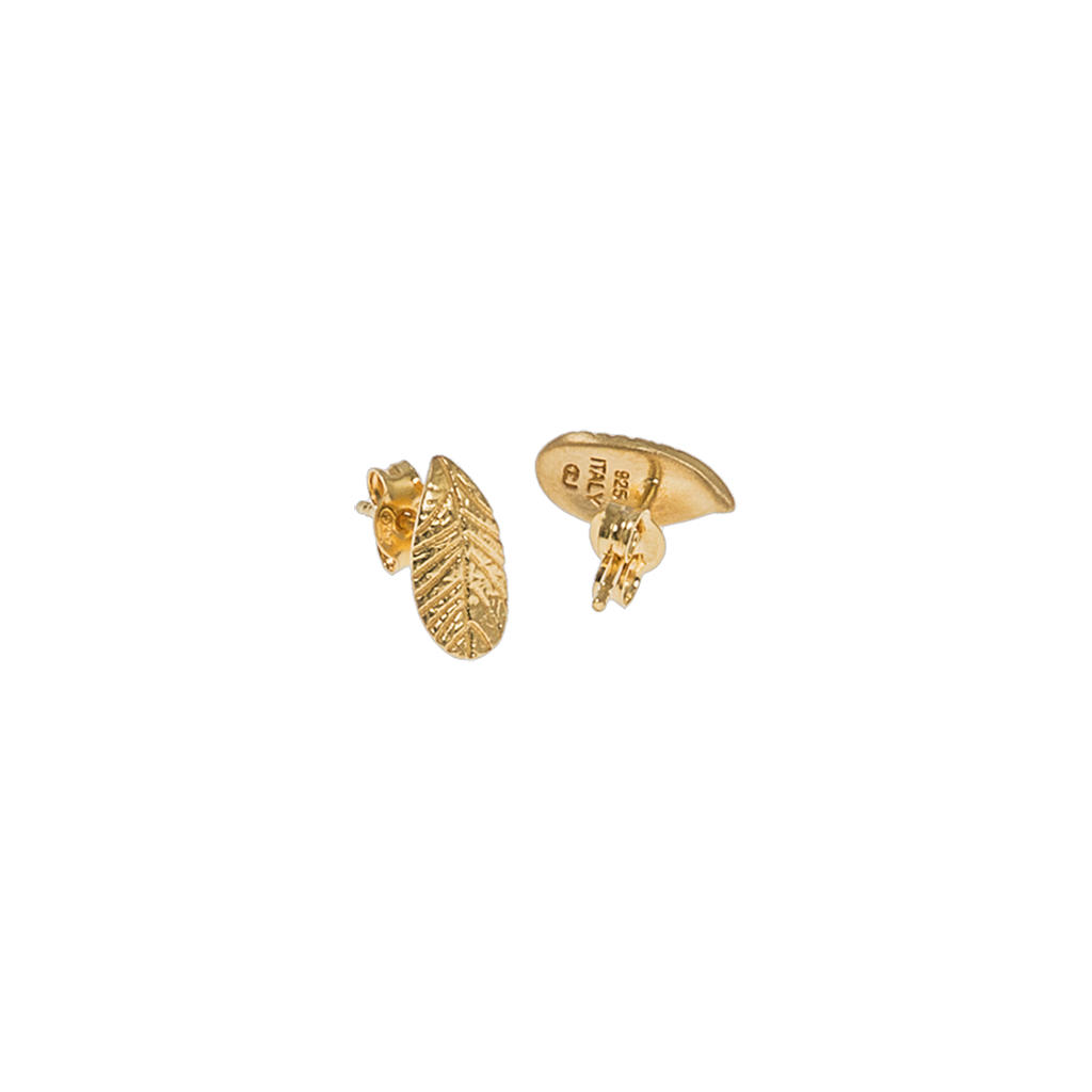 Letters Lingonberry ear gold - 2