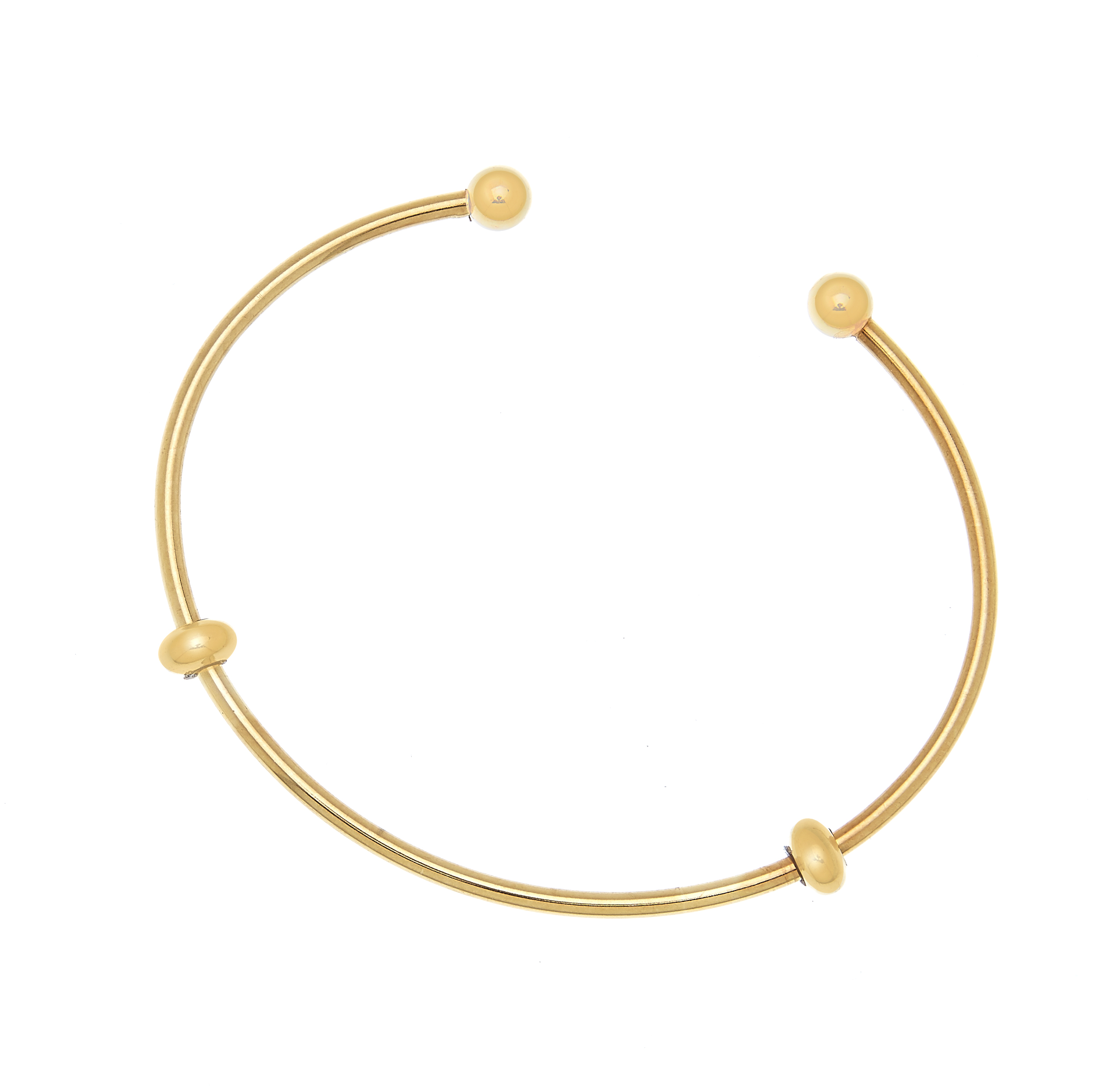 Letters bangle brace gold