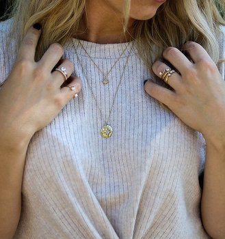 One coin neck 50-60 gold