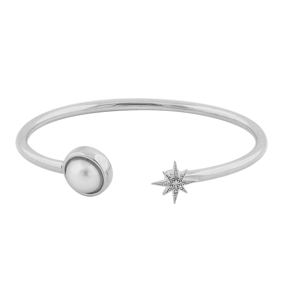 One bangle brace silver