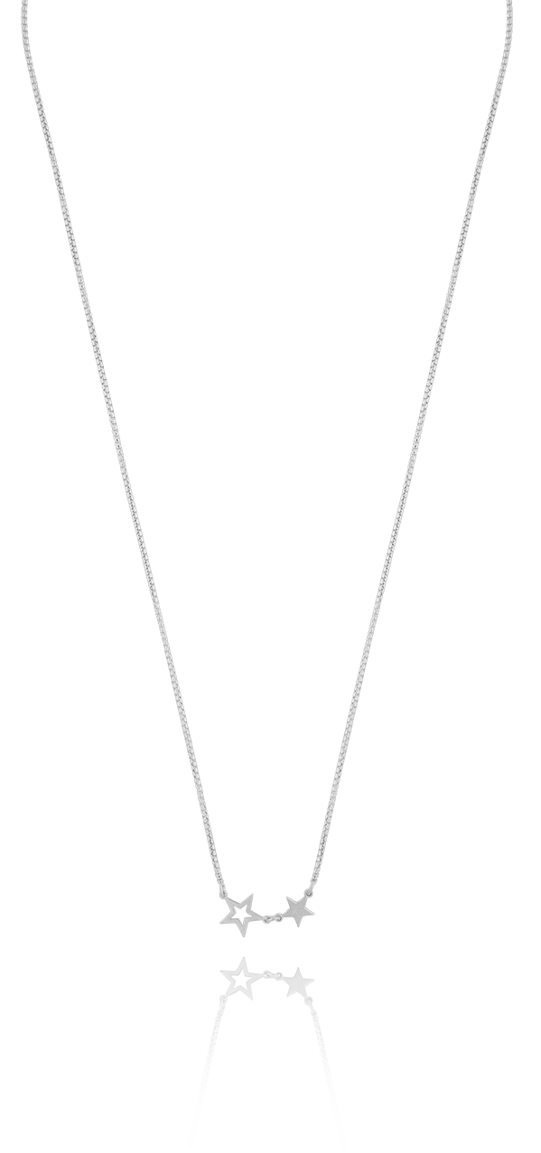 Double star neck 40-45 silver