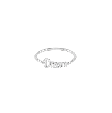 Dream big small ring silver
