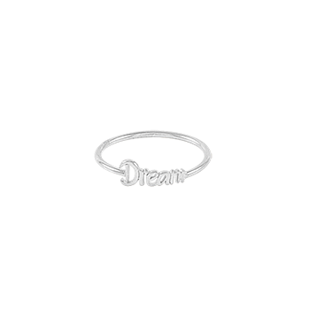 Dream big small ring silver