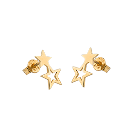 Double star ear gold