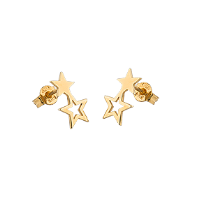 Double star ear gold