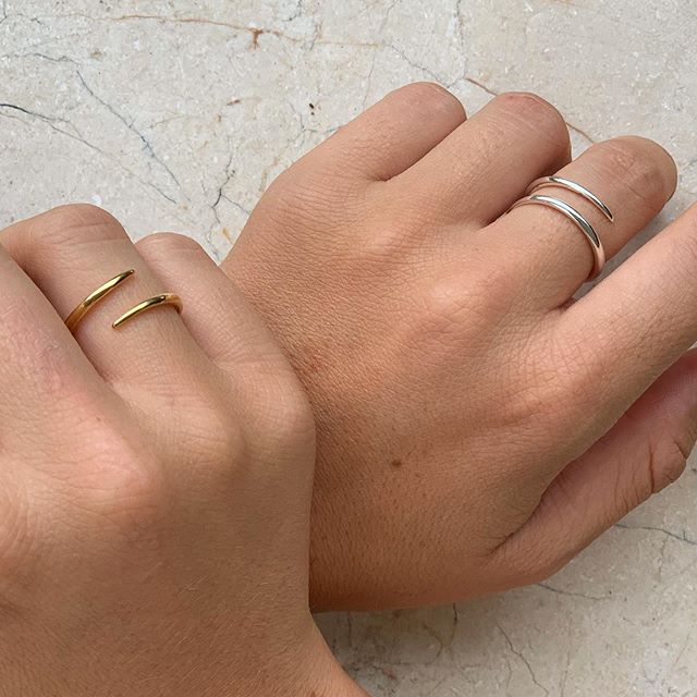 Loop ring silver - 2