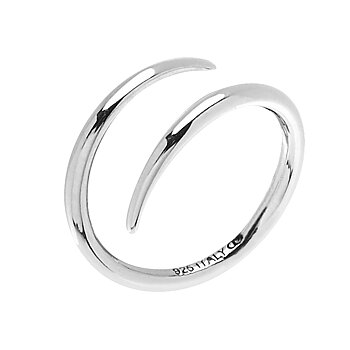Loop ring silver