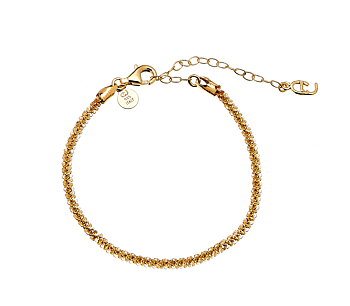 Roof big plain braclet Gold