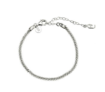 Roof big plain braclet Silver