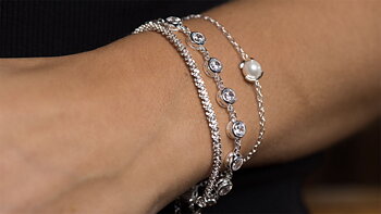 Roof big plain braclet Silver