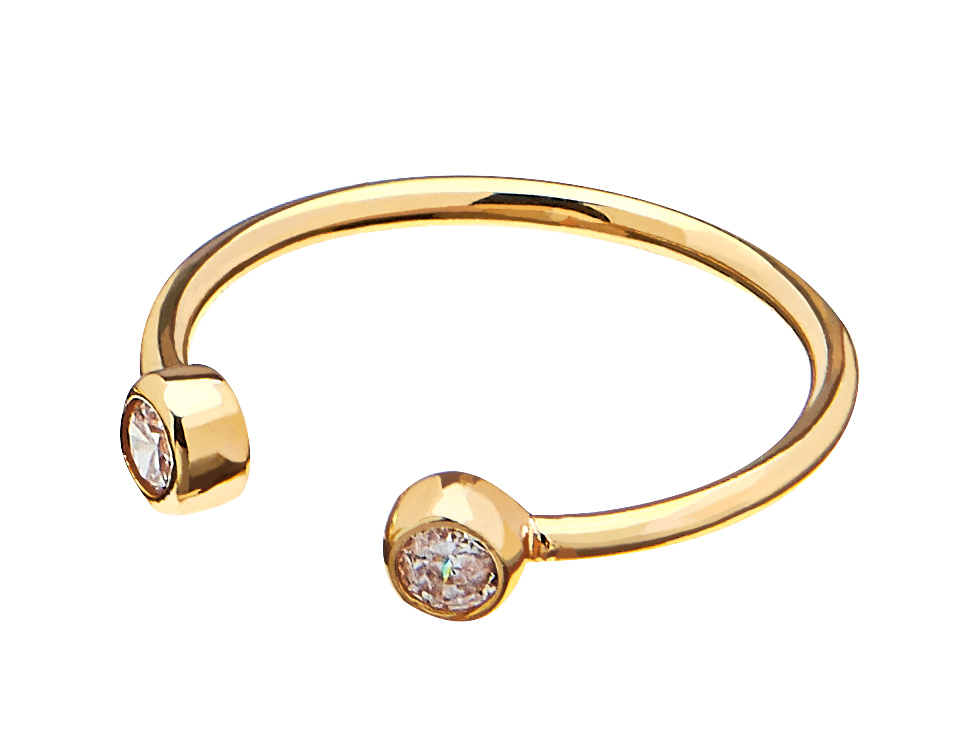 Brilliant small ring ONE SIZE Gold