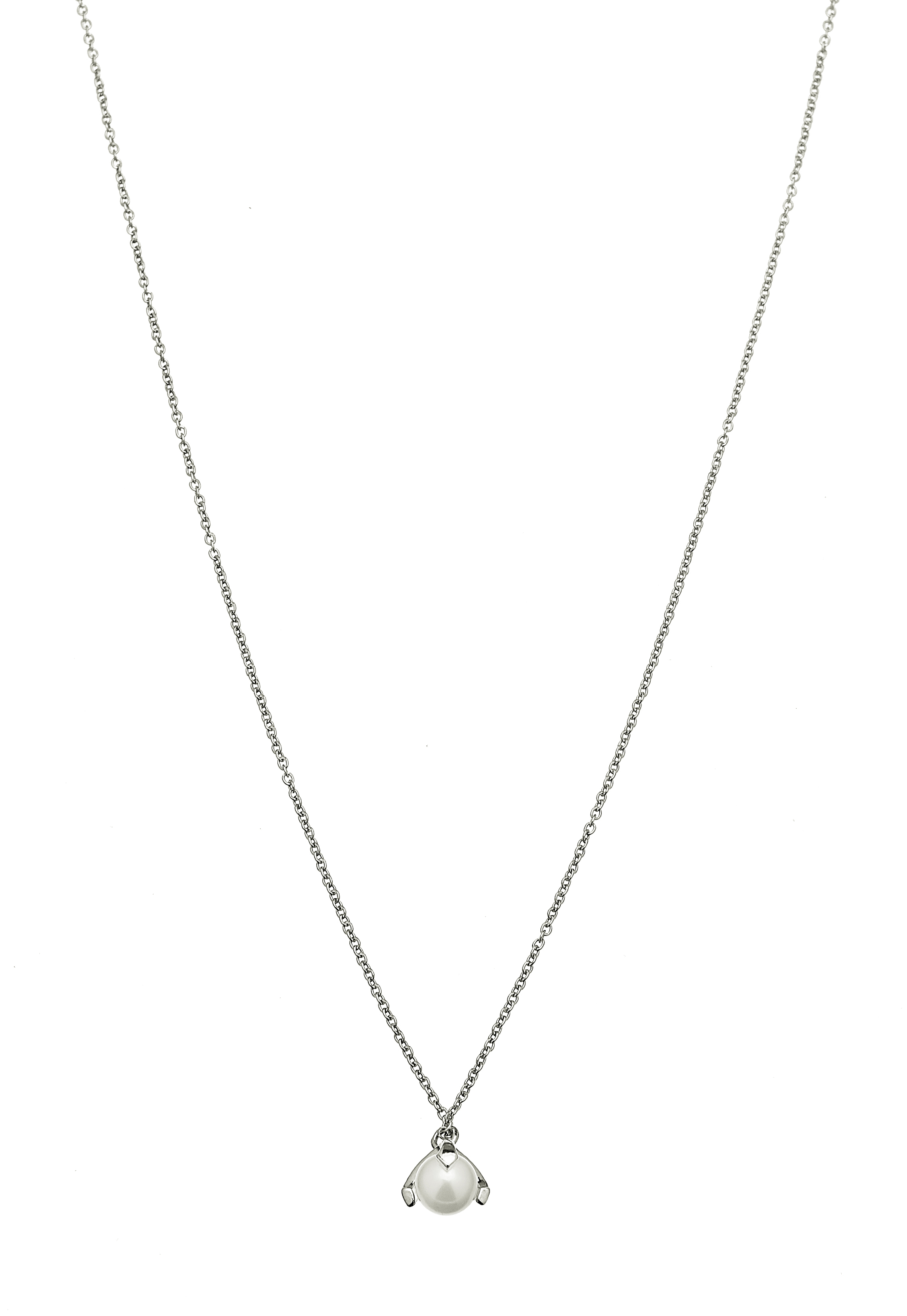 Pearl short neck 42-47 silver