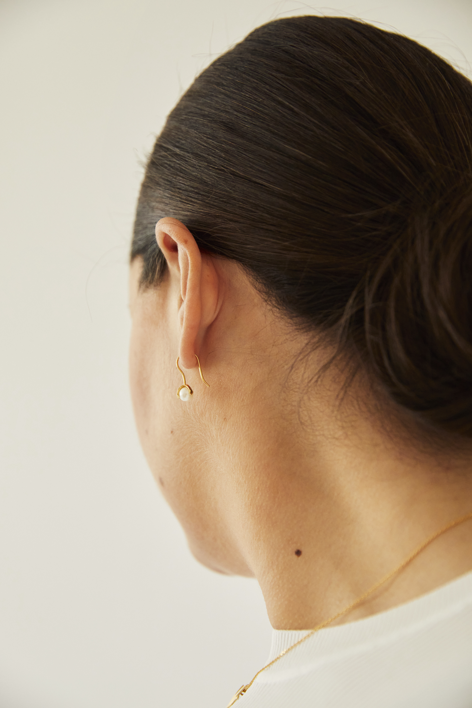 Pearl long ear Gold - 2