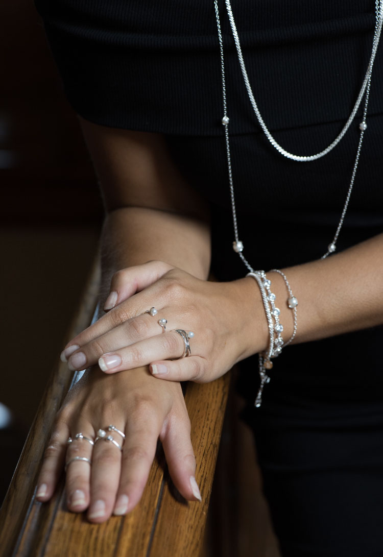 Pearl small ring ONE SIZE Silver - 3