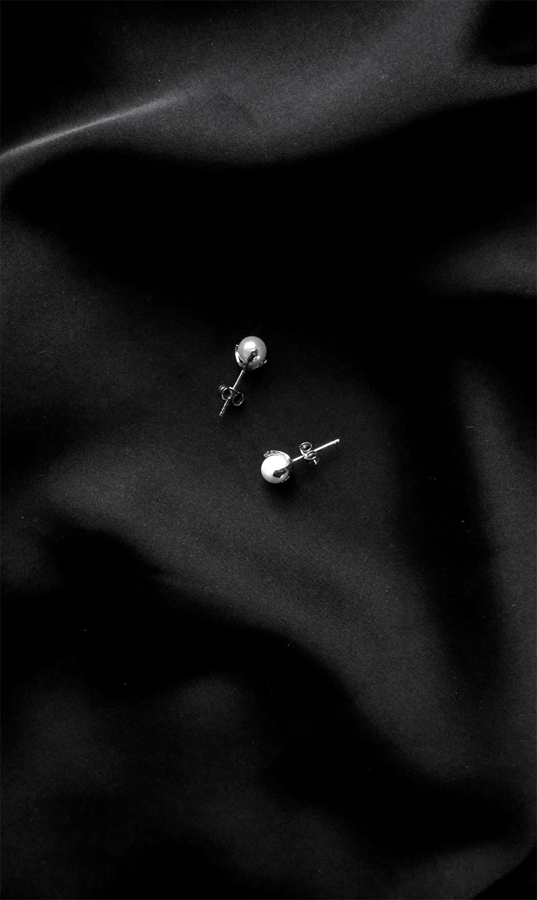 Pearl small stud ear Silver - 2