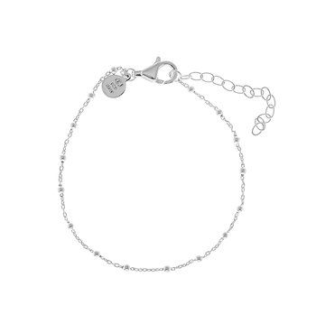 Two beaded brace - Silver