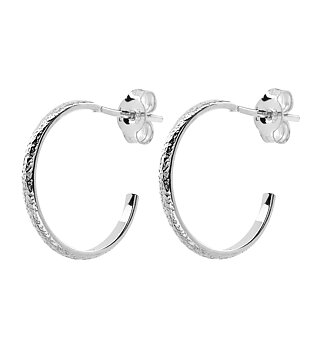 Pearl/Vintage round ear - Silver