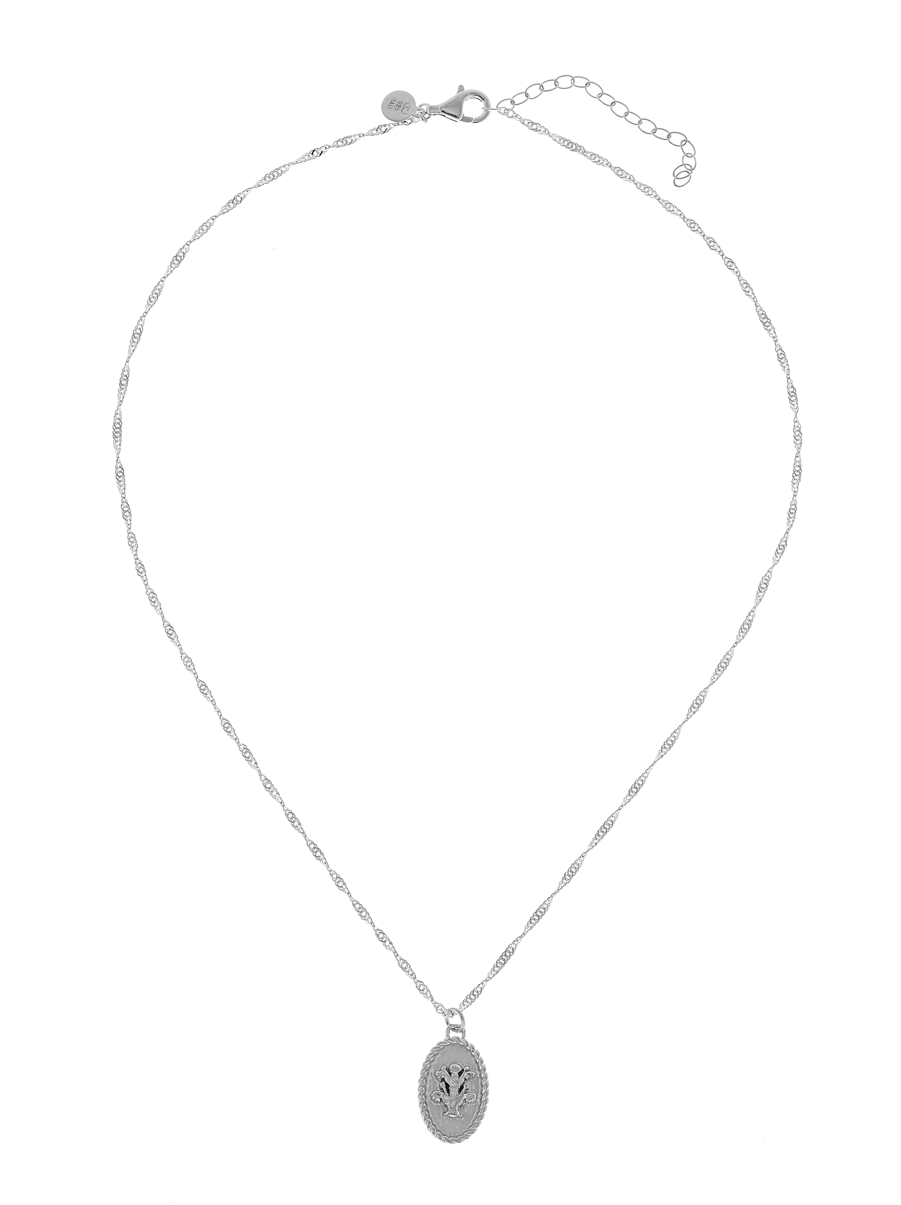 Two Flower neck - Silver