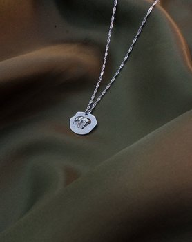 Two Elephant neck - Silver