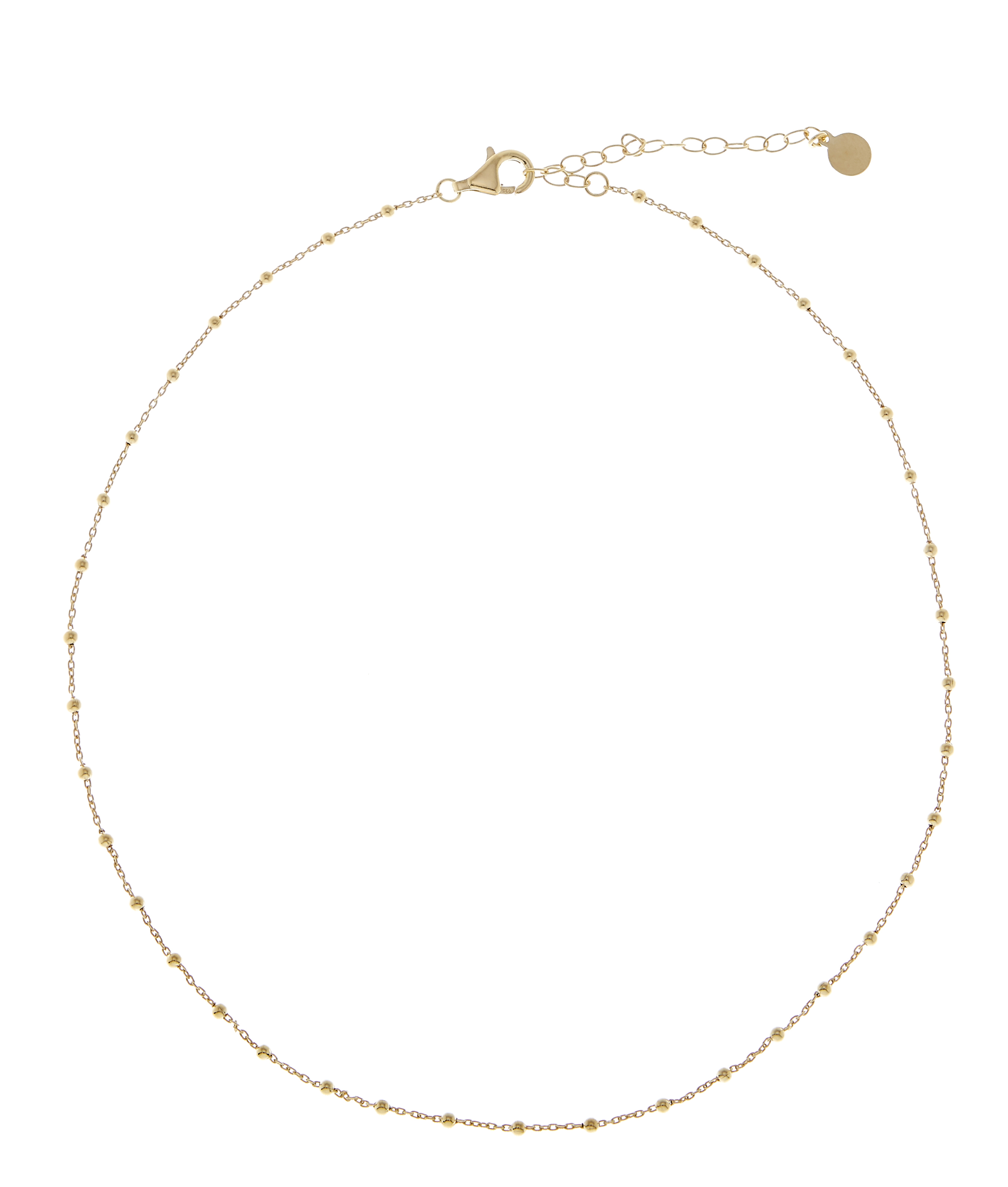 Two beaded neck - Gold