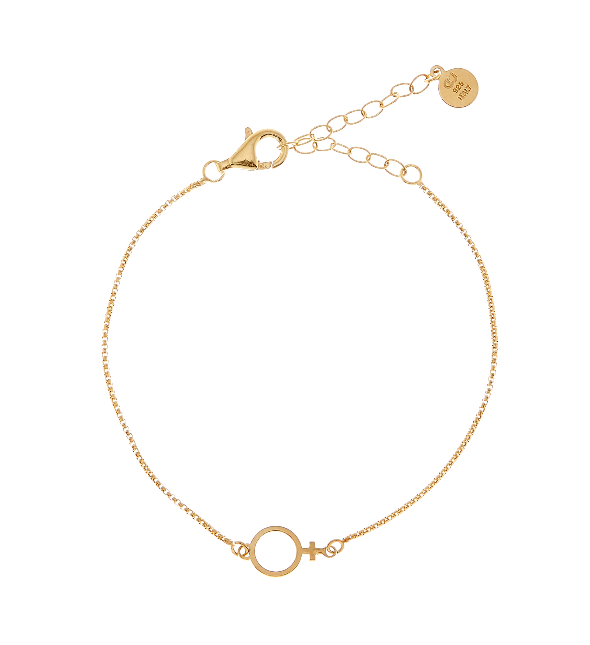 Letters Venus chain brace gold