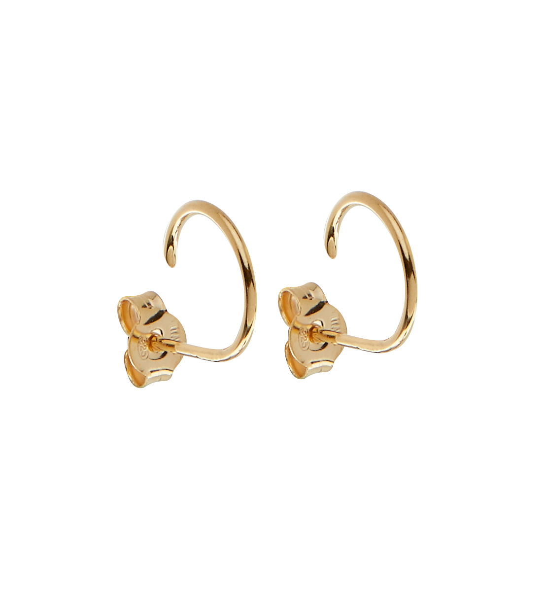 Two small round ear - Gold