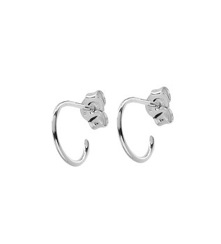 Two small round ear - Silver