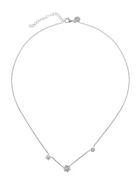 Two Stone neck- Silver