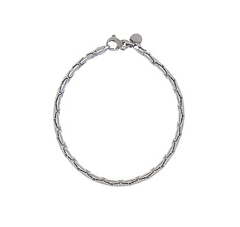Bear brace plain silver