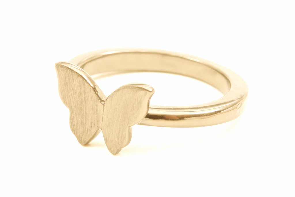 Butterfly ring gold - 3