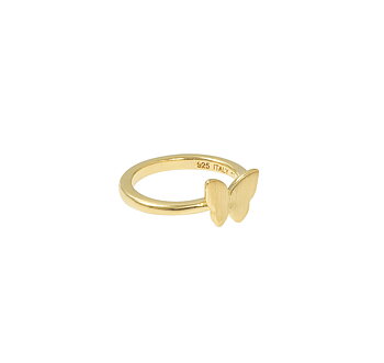 Butterfly ring gold
