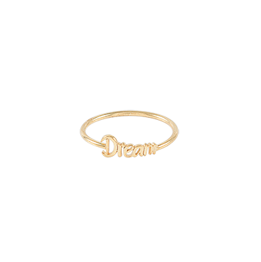 Dream big small ring Gold