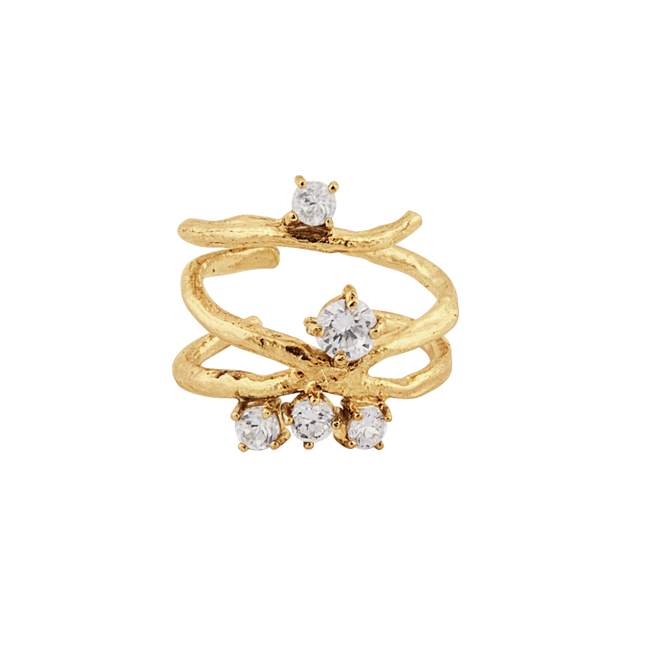 One big stone ring gold