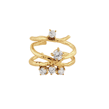 One big stone ring gold