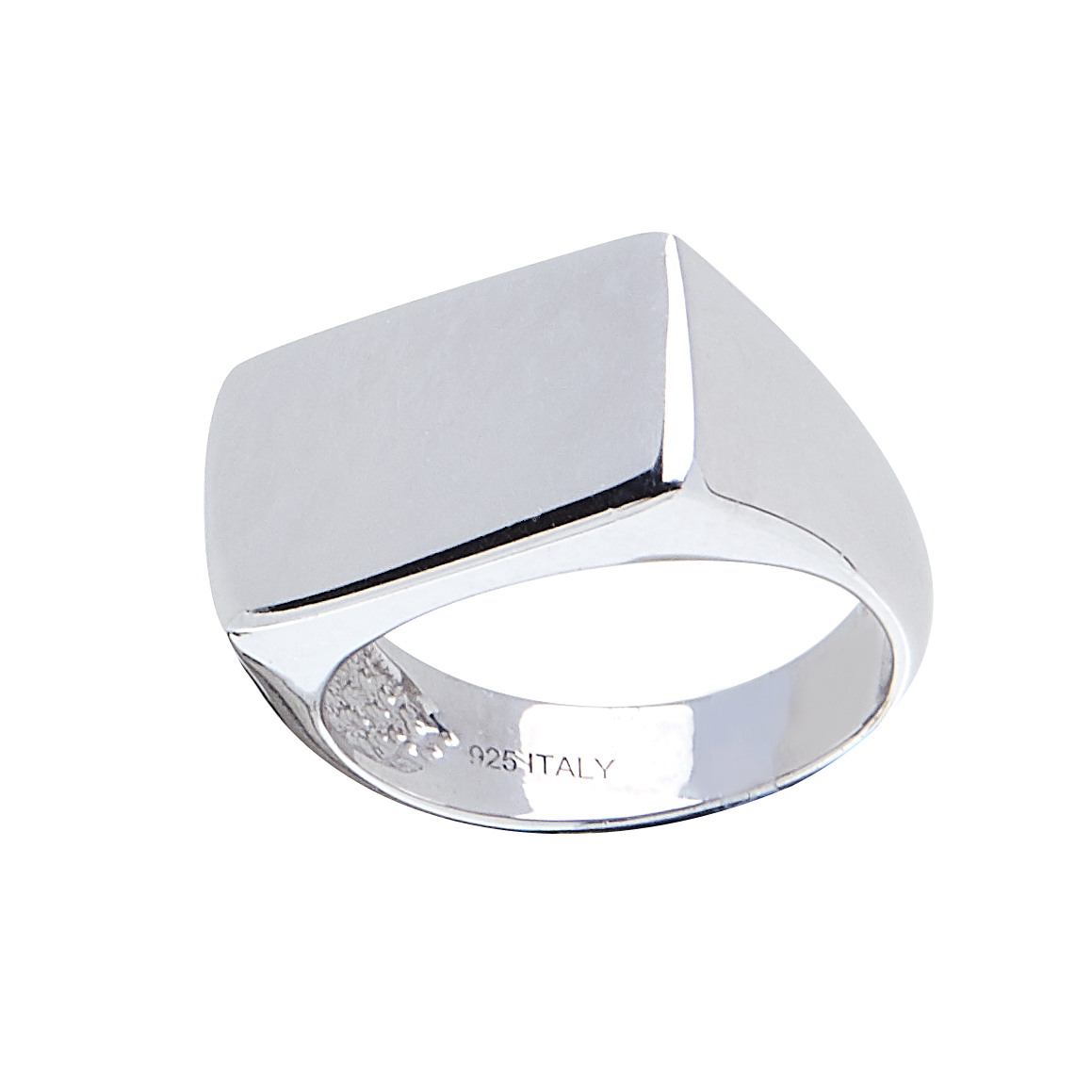 Bear ring  polished silver