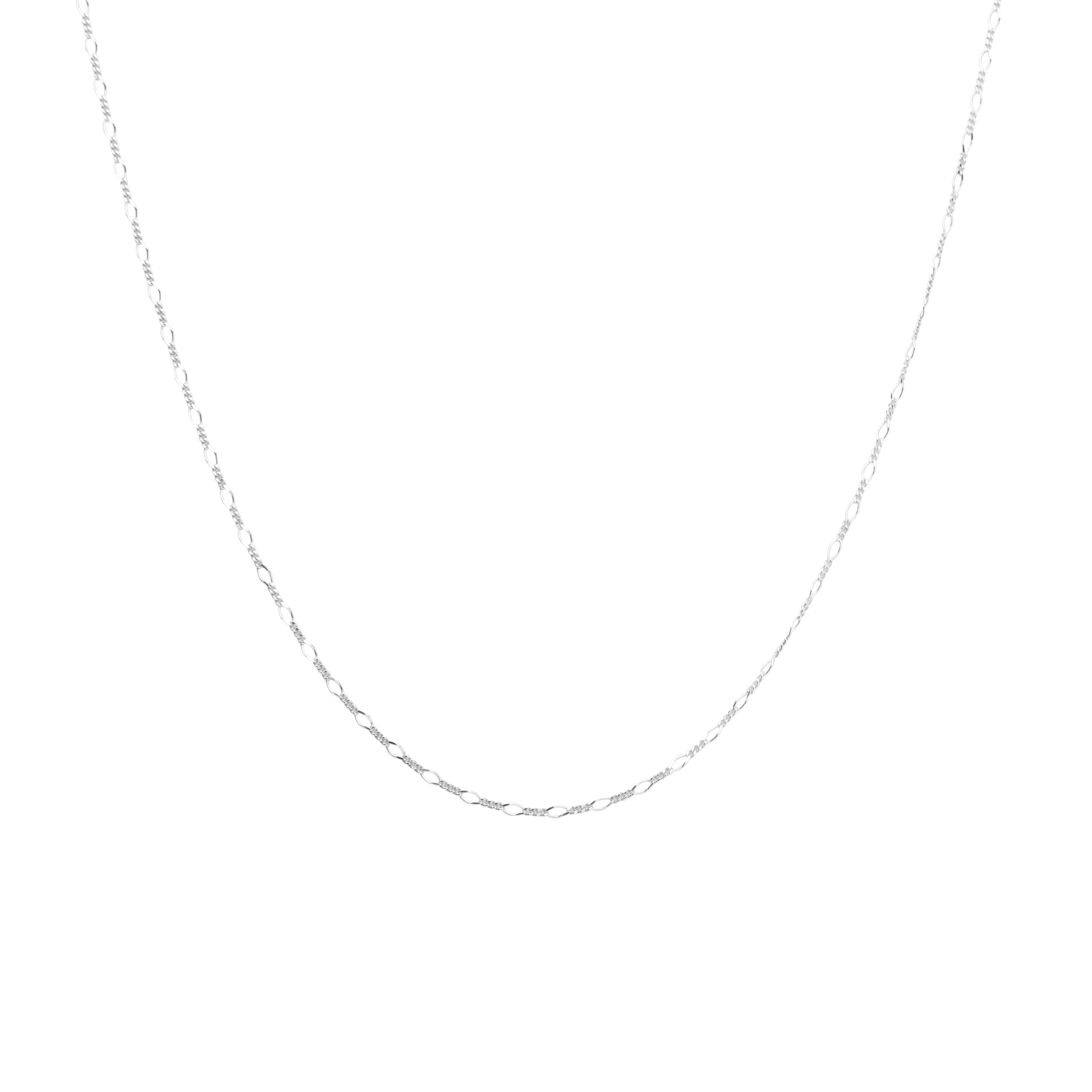Letters figaro neck 60-65  silver