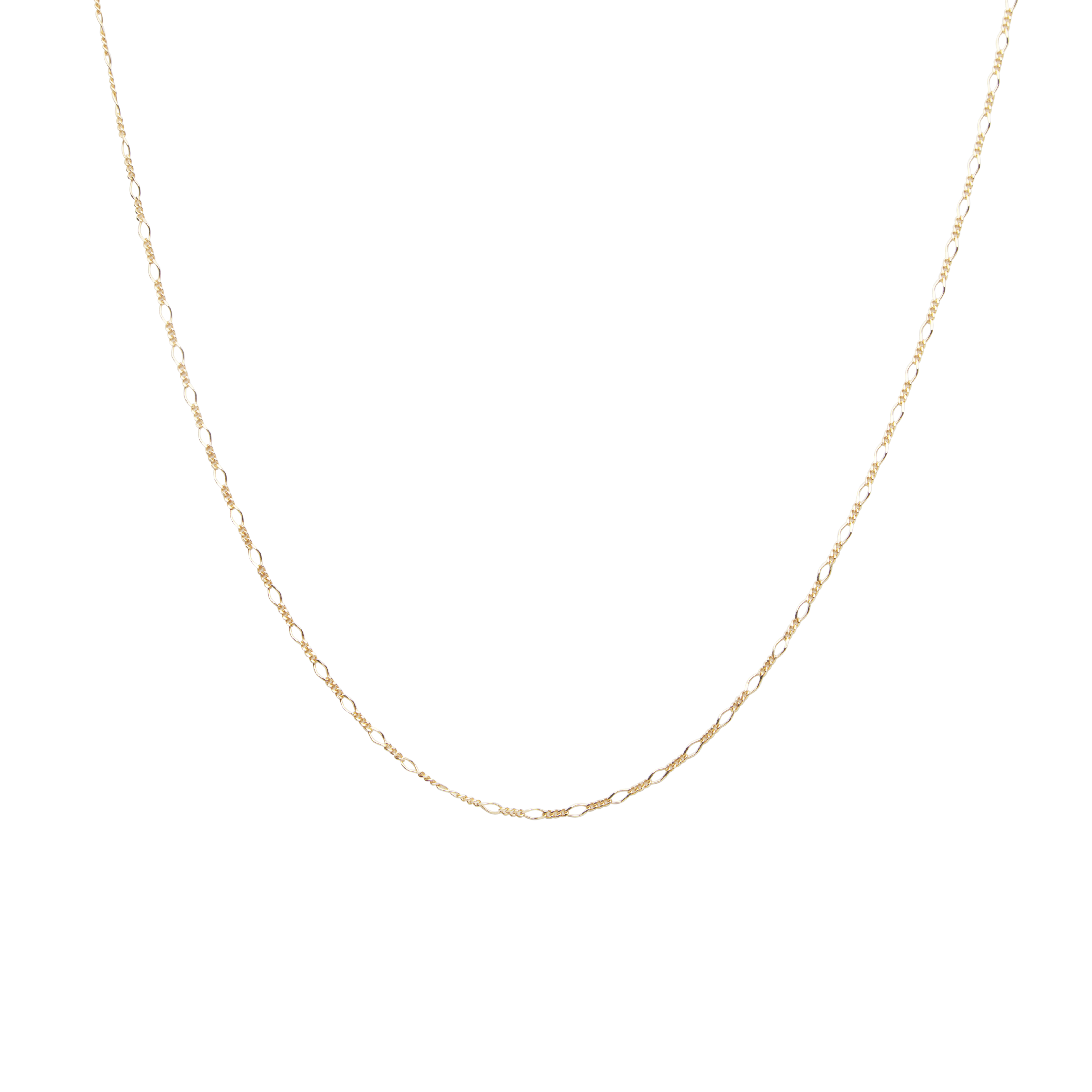 Letters neck figaro 60-65 gold