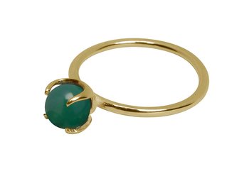 Dream big ring green gold