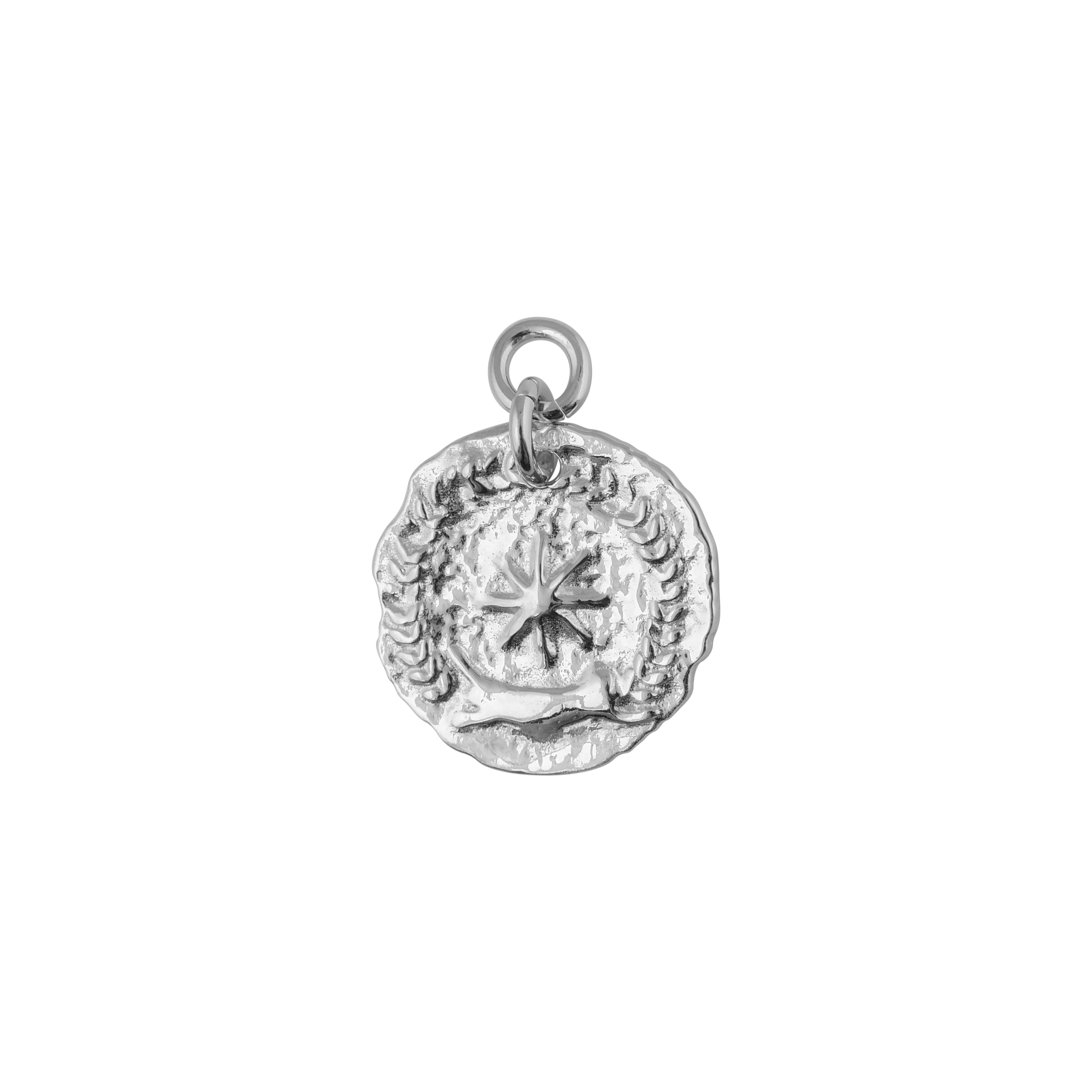 Letters / Victory coin pendant silver